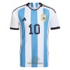 Officiële Voetbalshirt Argentinië Messi 10 Thuis WK 2022 - Heren